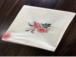  Dört Farklı Renk Seçenekli Kanaviçe Masa Örtüsü 140x 170 cm %100 Pamuk 