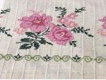  Dört Farklı Renk Seçenekli Kanaviçe Masa Örtüsü 140x 170 cm %100 Pamuk 