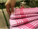 Mutfak Kurulama Bezi & Servis Peçetesi Pembe-Beyaz 6 lı Set  %100  Pamuk