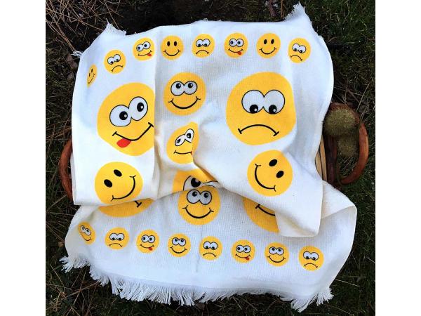 Saçaklı Mutfak 3 lü El Havlusu&Emoji
